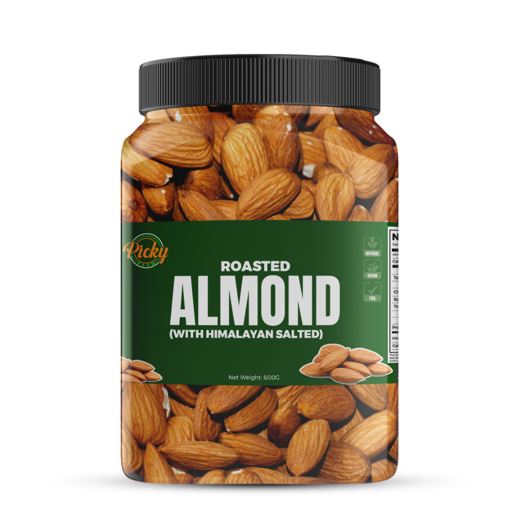 Roasted and Salted Almonds | Almond| Premium Quality & Healthy Snack | 250g - 600g