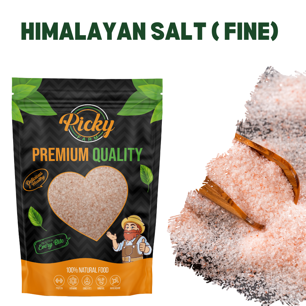Himalayan Salt Fine 500g - 1kg | Natural Pink Rock Salt | Mineral-Rich Perfect for Grinders, Cooking & Seasoning