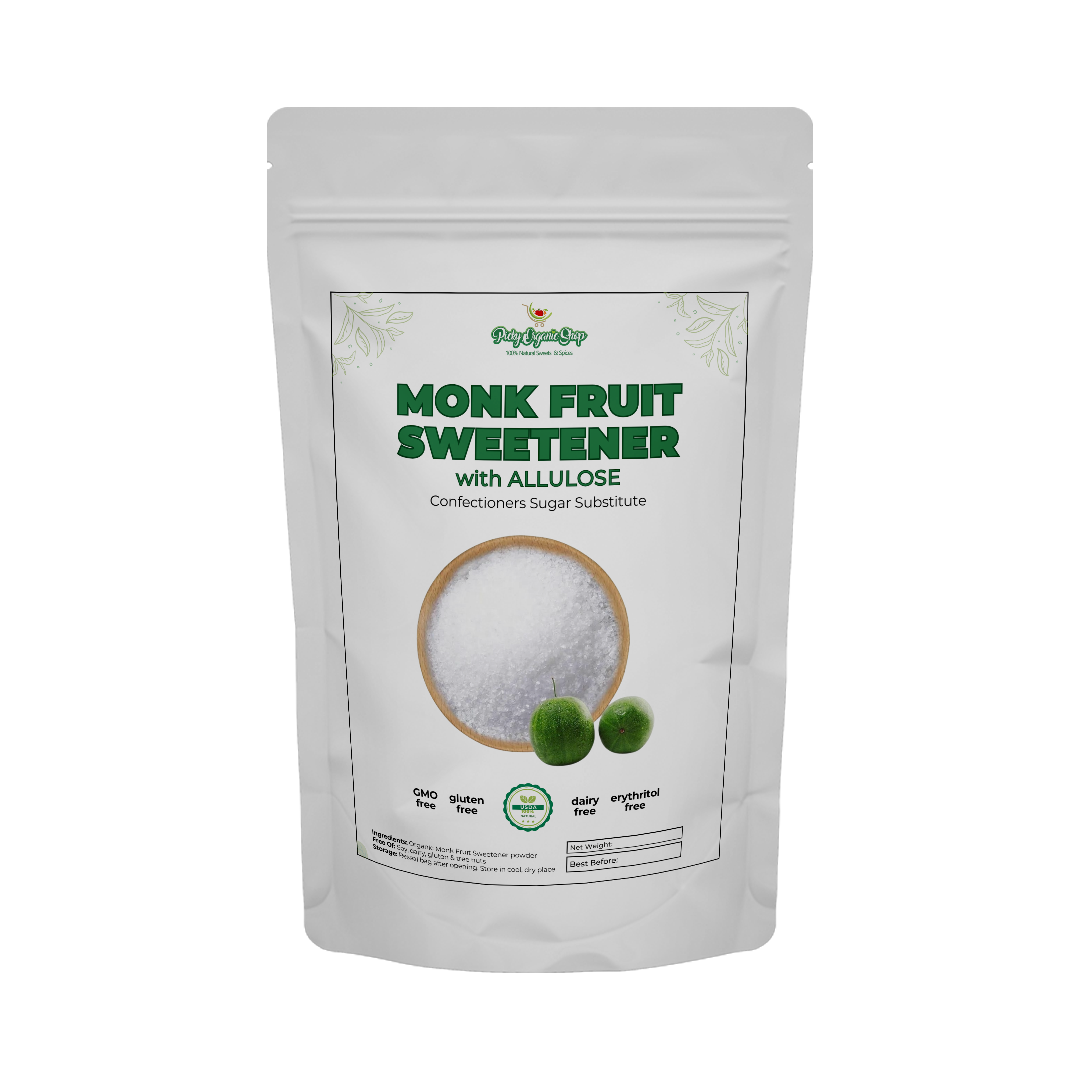 Monk Fruit Sweetener with Allulose, White Sugar Substitute