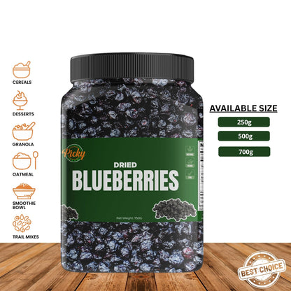 Dried Blueberries | Premium Whole Blueberries | Sweet & Chewy Superfood Snack