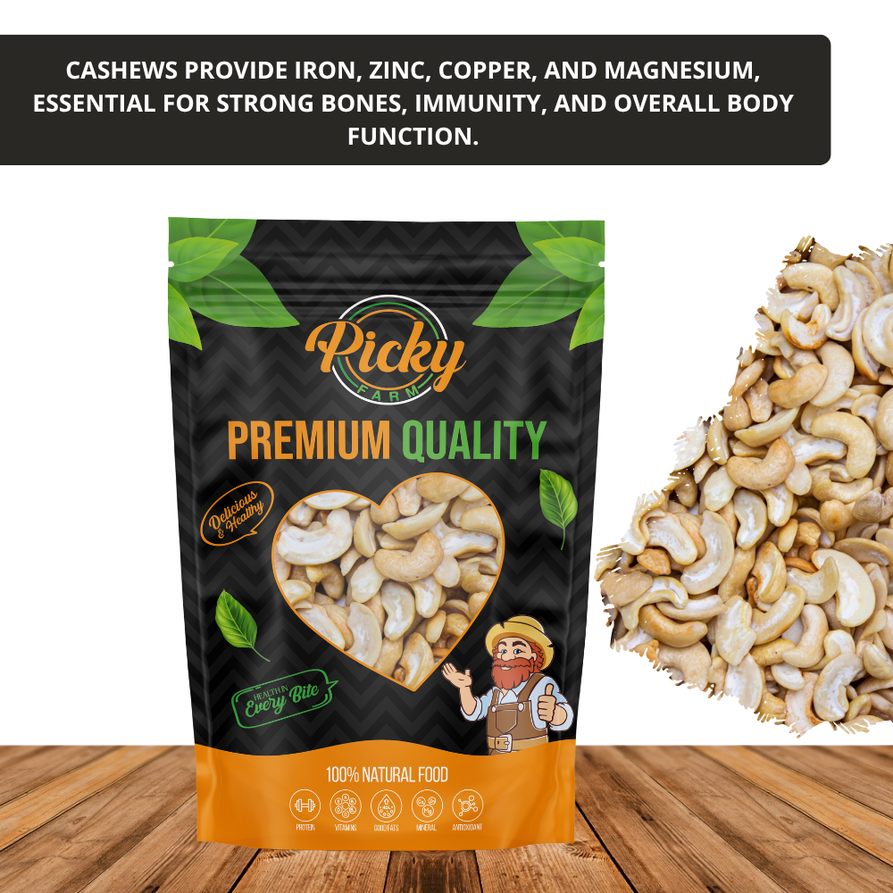Roasted Cashew | Premium Crunchy Cashew Nuts | Lightly Roasted | Healthy Snack