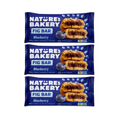 Nature’s Bakery Fig Bar Blueberry 57g – Real Fruit & Whole Grains | Energy Bar | Plant-Based Snack