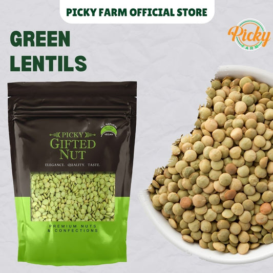 Green Lentils, 500g to 1kg — Premium Quality, Healthy Meals, Perfect for Soups, Salads