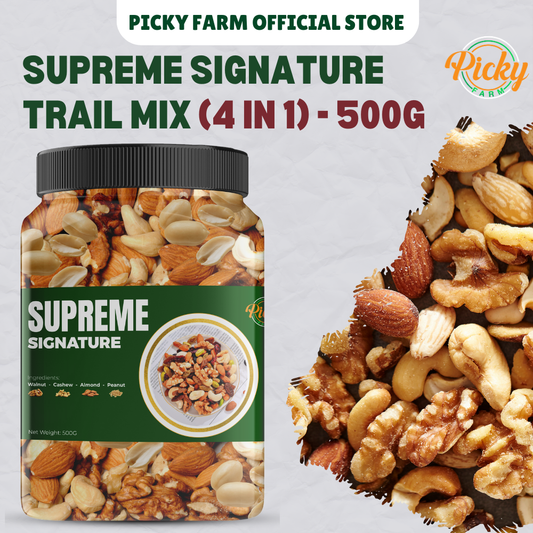 Supreme Signature Trail Mix (4-in-1 Nuts Only) | Premium Quality | 250g - 500g