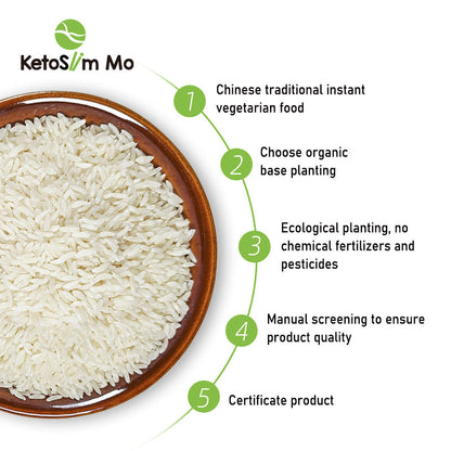 Dry Shirataki Rice (250g to 1kg) -Dry Shirataki Rice (Rice Alternative) - BULK | EASY TO COOK , DRIED AND LOW CARB