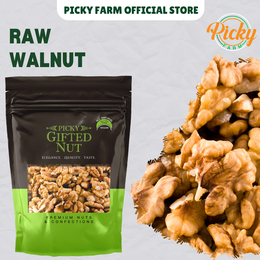 Raw Walnuts | Walnut| Premium Quality, Unsalted | Healthy Snack for Baking, Salads, Oatmeals & Cooking | 250g - 500g