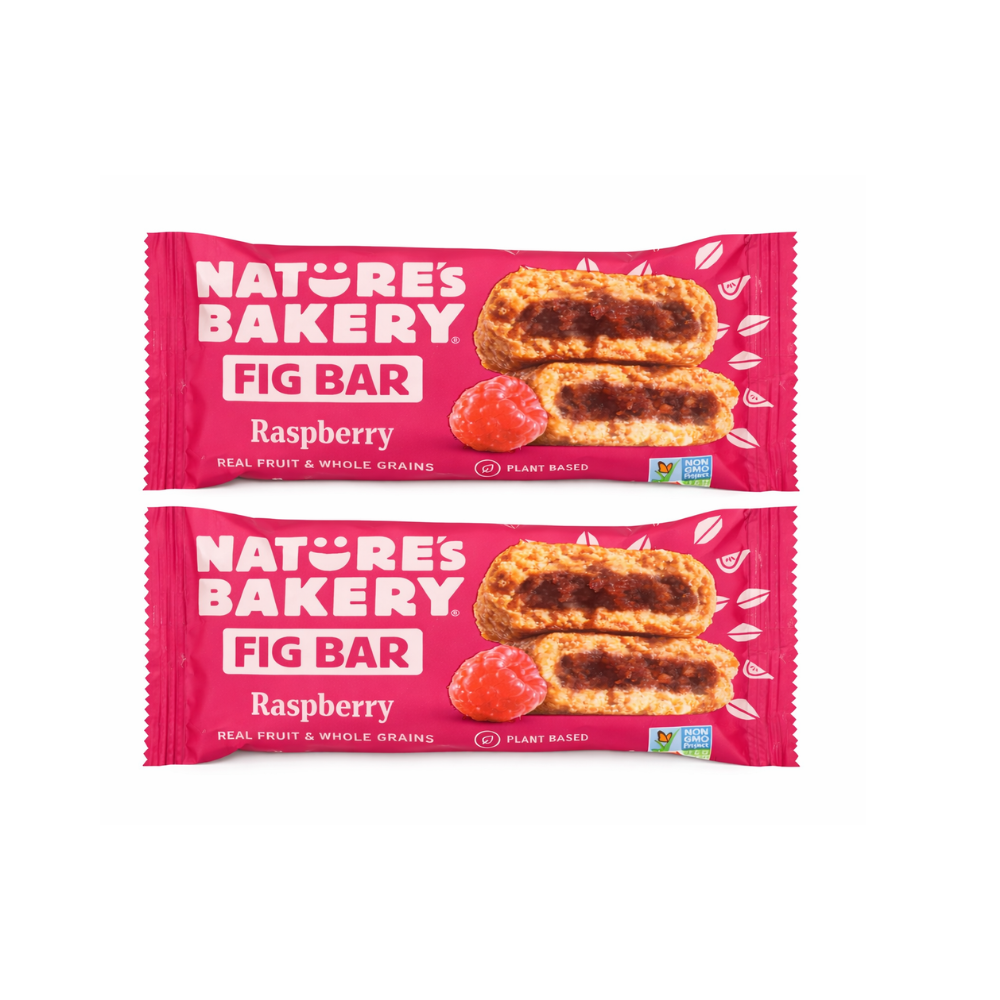 Nature’s Bakery Fig Bar Raspberry 57g – Real Fruit & Whole Grains | Energy Bar | Plant-Based Snack