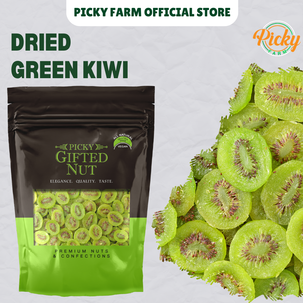 Dried Green Kiwi, Premium Kiwi, Good For Snack, Cereals & Shoothies 150g - 700g
