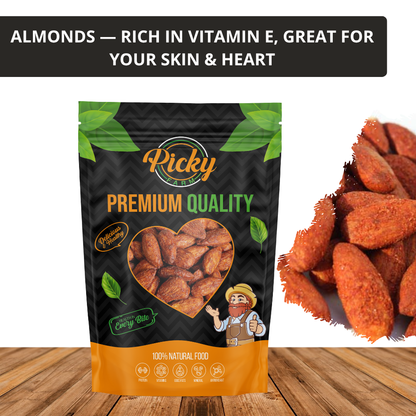 BBQ Flavored Almond | Smoky Roasted Almond Snack | 150g / 200g / 500g