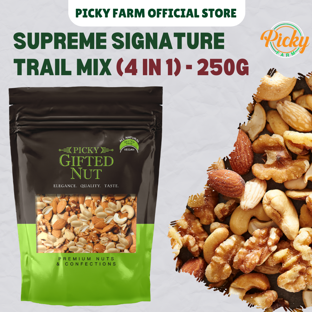 Supreme Signature Trail Mix (4-in-1 Nuts Only) | Premium Quality | 250g - 500g