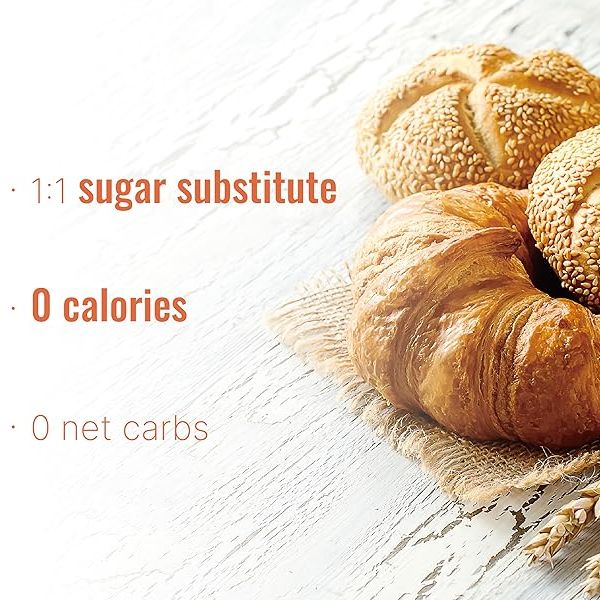 Monk Fruit Sweetener with Allulose | Balanced Sweet Taste | Easy to Dissolve | Ideal for Drinks & Baking