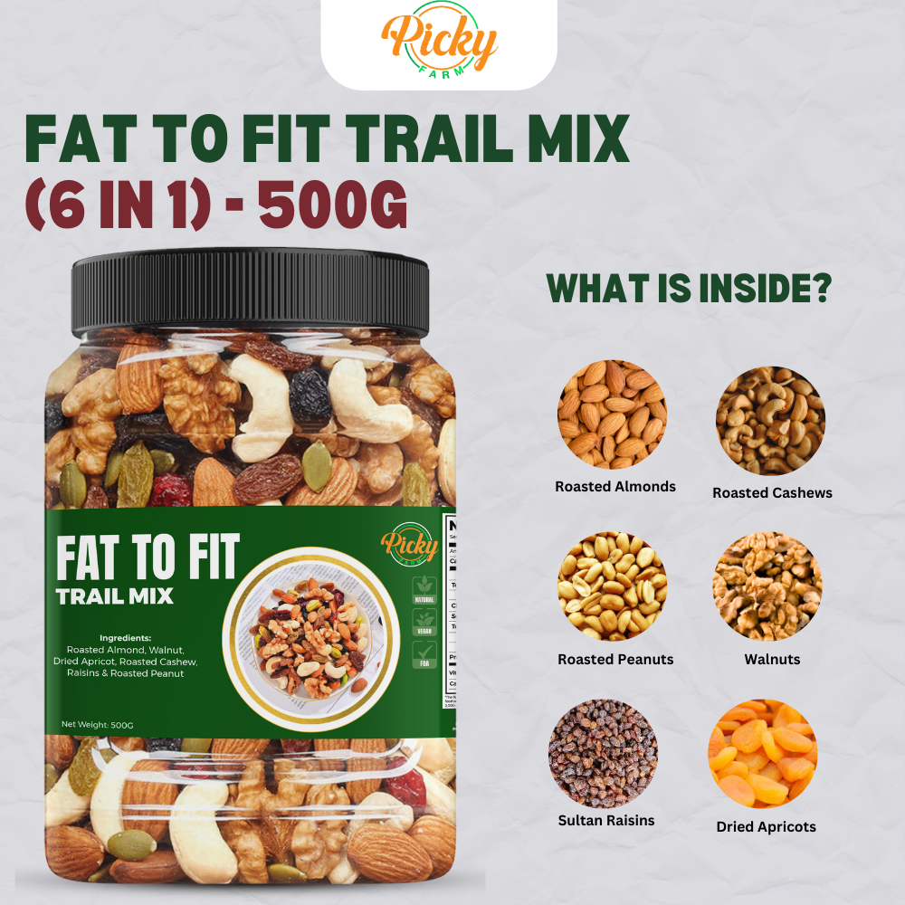 Fat to Fit Trail Mix Nuts Good for Work out and Healthy Diet 250g - 500g