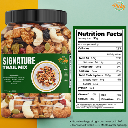 Signature Trail Mix Dried Fruits and Nuts