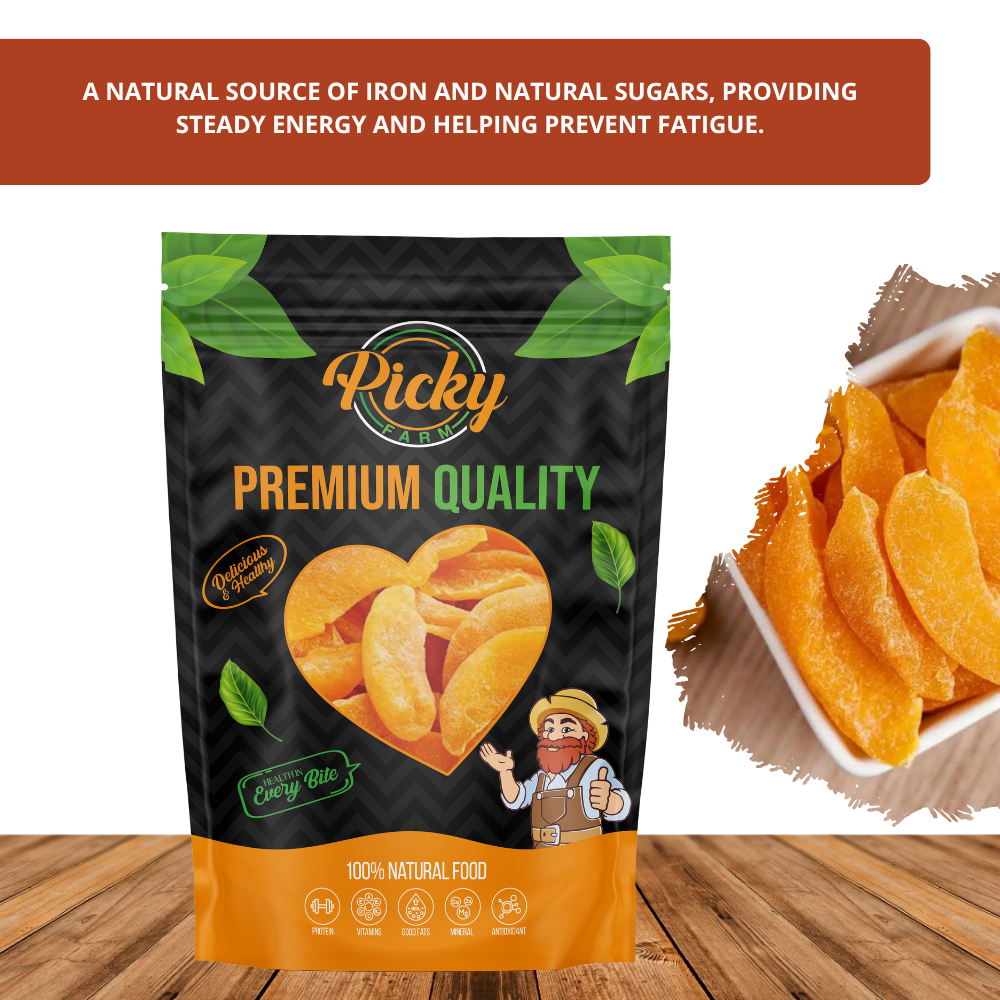Dried Golden Peach | Premium Sweet & Juicy Peach Slices | Healthy Fruity Snack | 150g / 200g / 500g