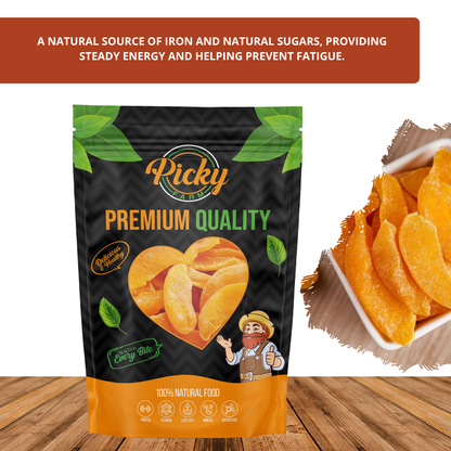 Dried Golden Peach | Premium Sweet & Juicy Peach Slices | Healthy Fruity Snack | 150g / 200g / 500g