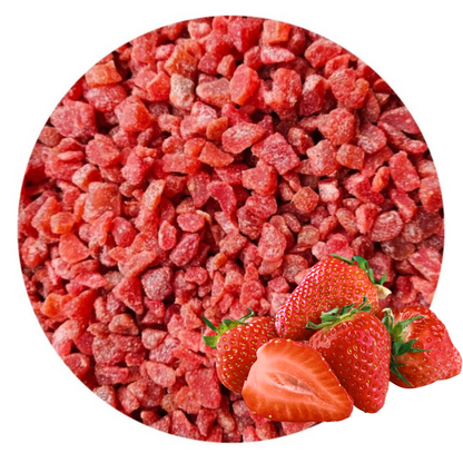 Diced Dried Strawberries - Sweet and Chewy, Perfect for Baking, Cereal, and Snacks | 150g - 500g