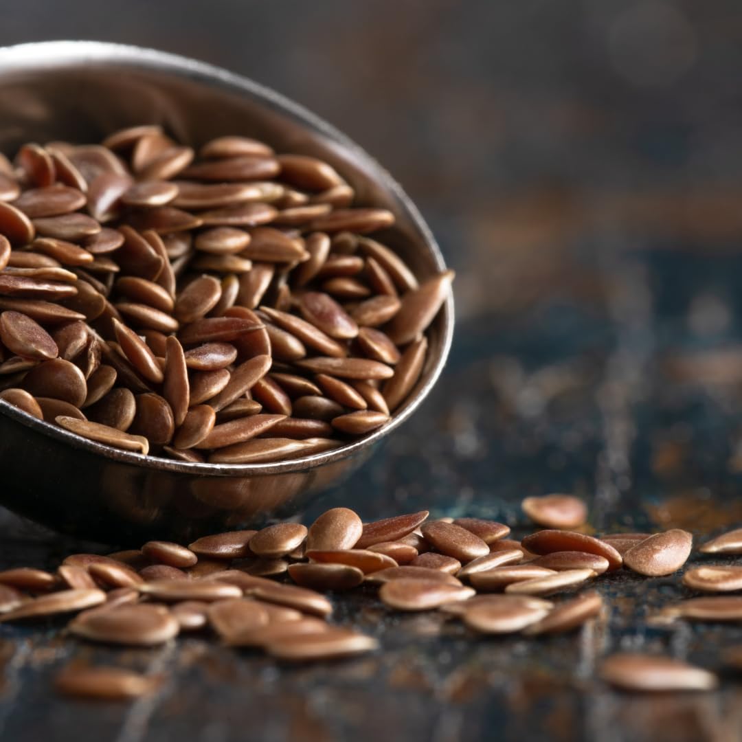 Brown Flax Seeds, 250g to 1kg | Premium Quality, High in Fiber, Omega-3, and Protein for Baking, Smoothies & Salads