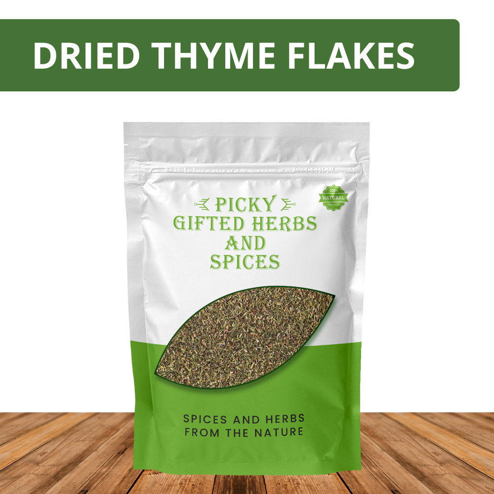 Dried Thyme Flakes 50g | Premium Aromatic Thyme Herb | Ideal for Chicken, Pasta, Soups & Mediterranean Cooking