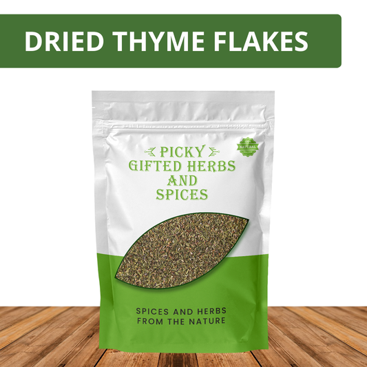 Dried Thyme Flakes 50g | Premium Aromatic Thyme Herb | Ideal for Chicken, Pasta, Soups & Mediterranean Cooking