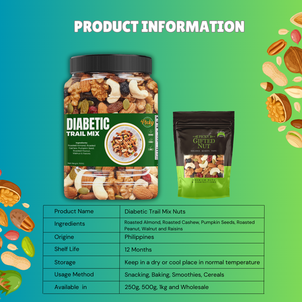 Diabetic Trail Mix "The Right Mix That's a Health Fix" 250g - 500g