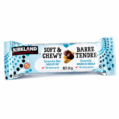 Kirkland Signature Soft & Chewy Granola Bar 24g – Chocolate Chip | Energy & Protein Bar