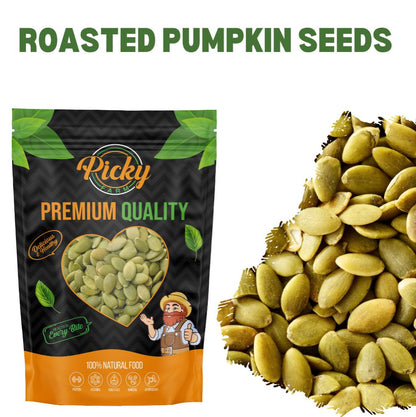 Roasted Pumpkin Seeds | Premium Crunchy Pepitas | Lightly Roasted | Healthy Snack | 150g / 200g / 500g / 1kg