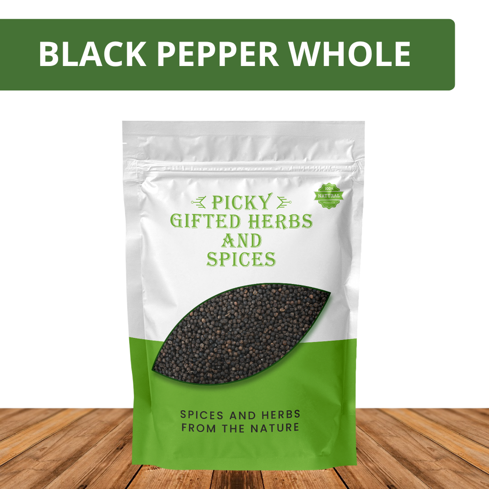 Black Pepper Whole 50g | Premium Fine Ground Pepper | Perfect for Cooking, Marinades & Seasoning