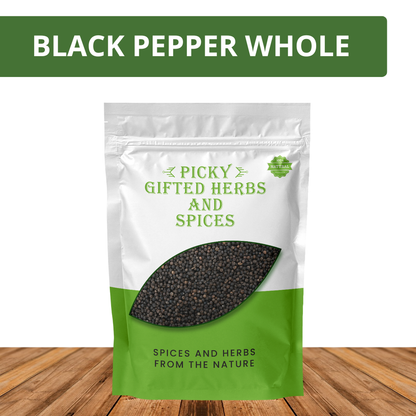 Black Pepper Whole 50g | Premium Fine Ground Pepper | Perfect for Cooking, Marinades & Seasoning