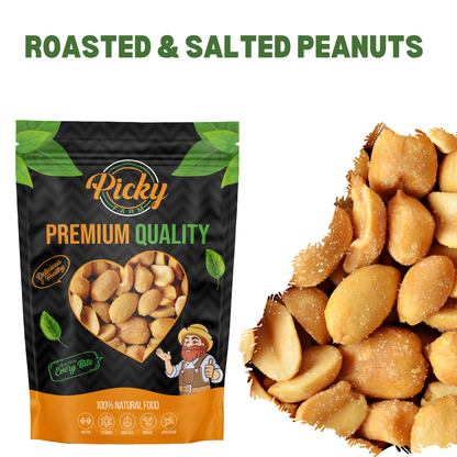 Salted Peanut | Premium Roasted Peanuts | Crunchy, Fresh & Flavorful Snack | 150g / 200g / 500g