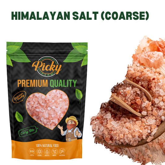 Himalayan Salt Coarse 500g - 1kg | Natural Pink Rock Salt | Mineral-Rich Perfect for Grinders, Cooking & Seasoning