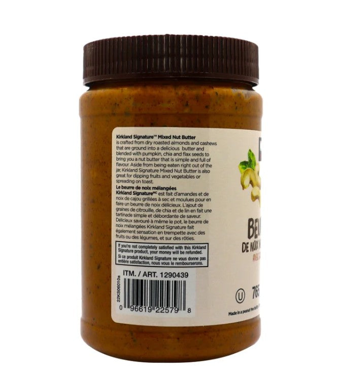 Kirkland Signature Mixed Nut Butter with Seeds 765g – Premium Nut & Seed Spread