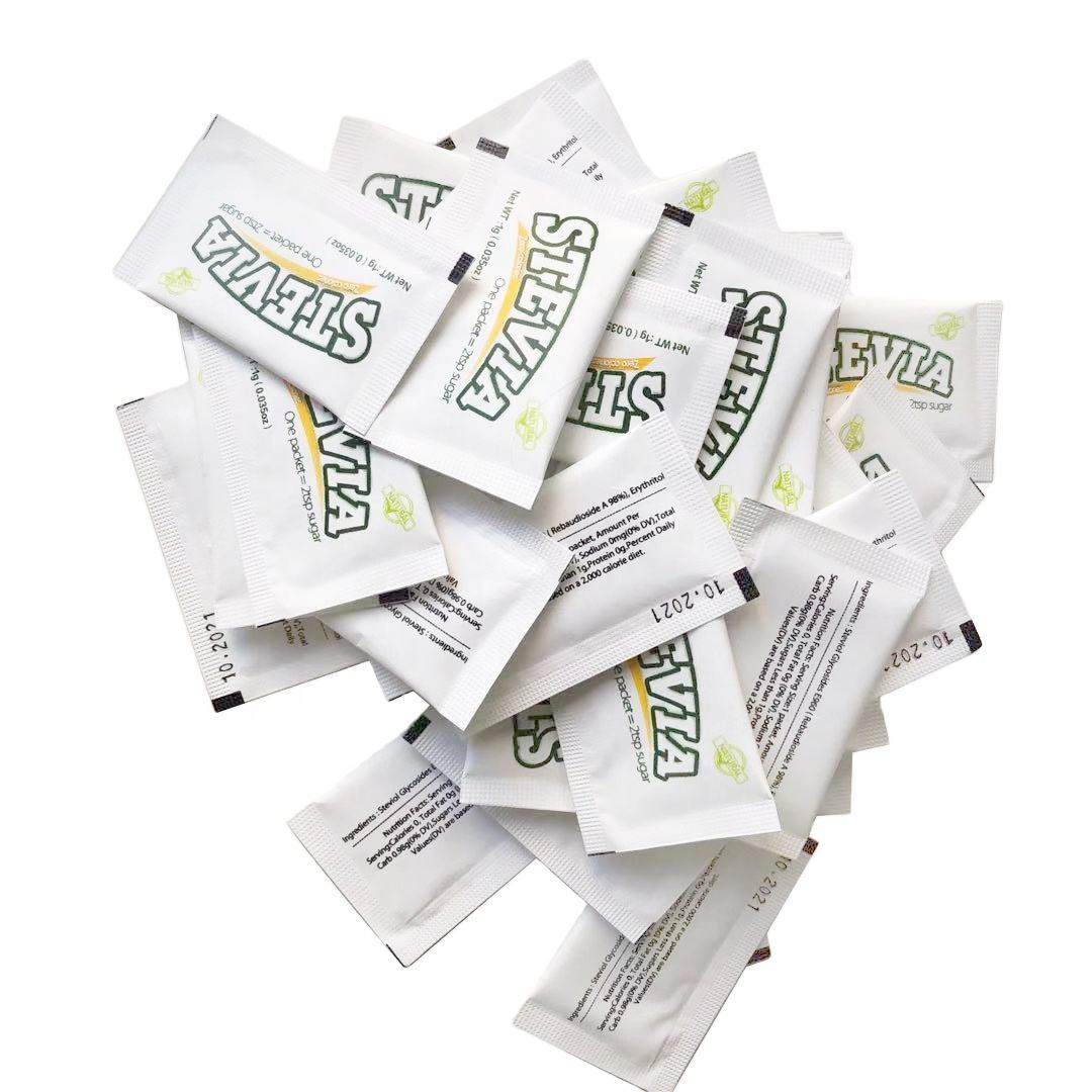 Stevia Natural Sweetener Zero Calories- Smoothies/Coffee/Teas & Baked Goods Packets/Sachets