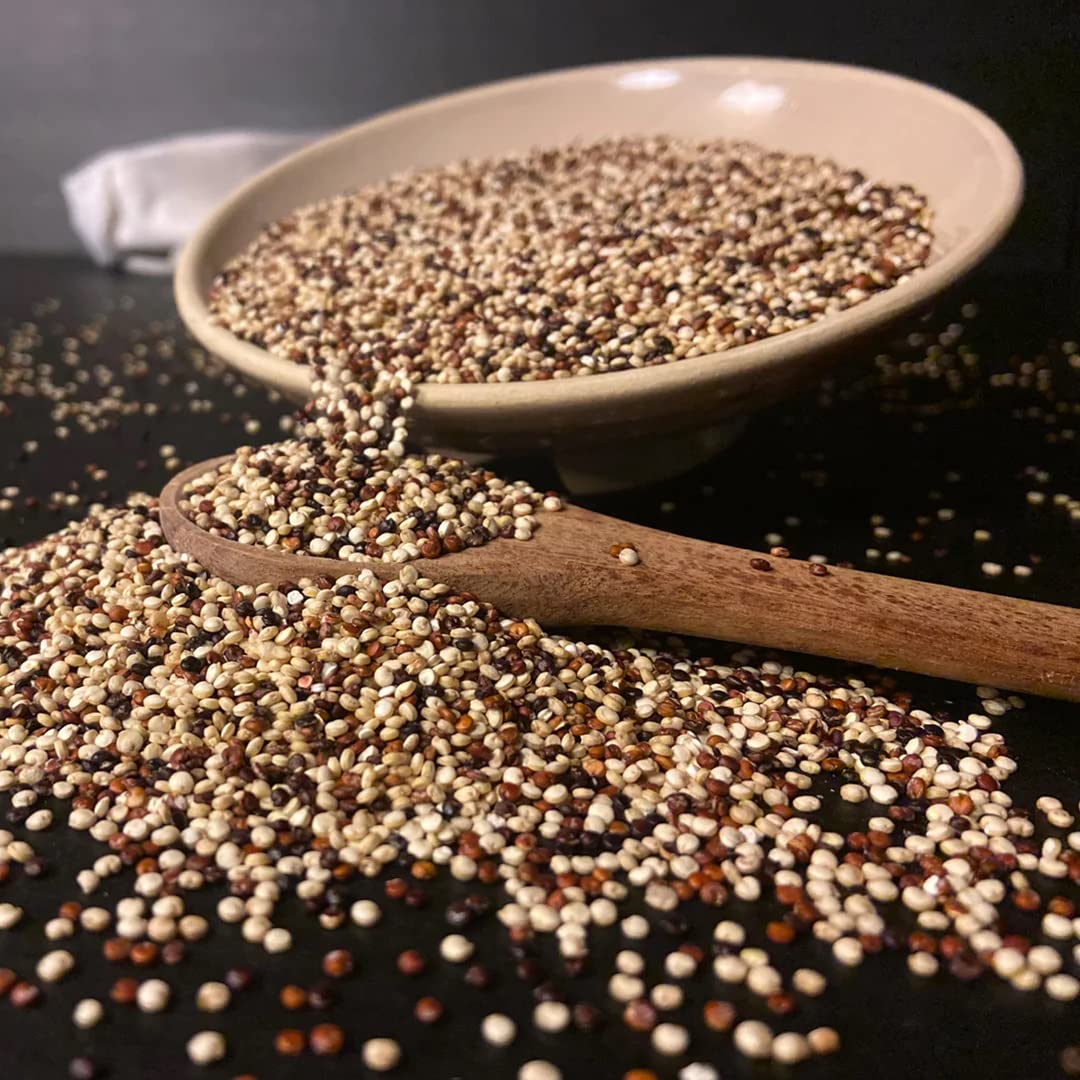 Tricolor Quinoa, Premium Blend of White, Red & Black Quinoa for Salads, Bowls & Baking | 250g / 500g / 1kg