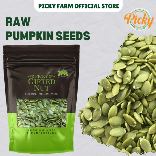 Raw Pumpkin Seeds | Premium Quality, Unsalted | Superfood for Snacking, Baking & Smoothies | 250g - 1kg