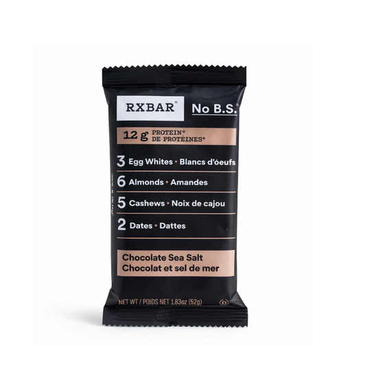 RXBAR Protein Bar 52g – Chocolate Sea Salt | Clean Ingredient Protein Snack | Protein Bar