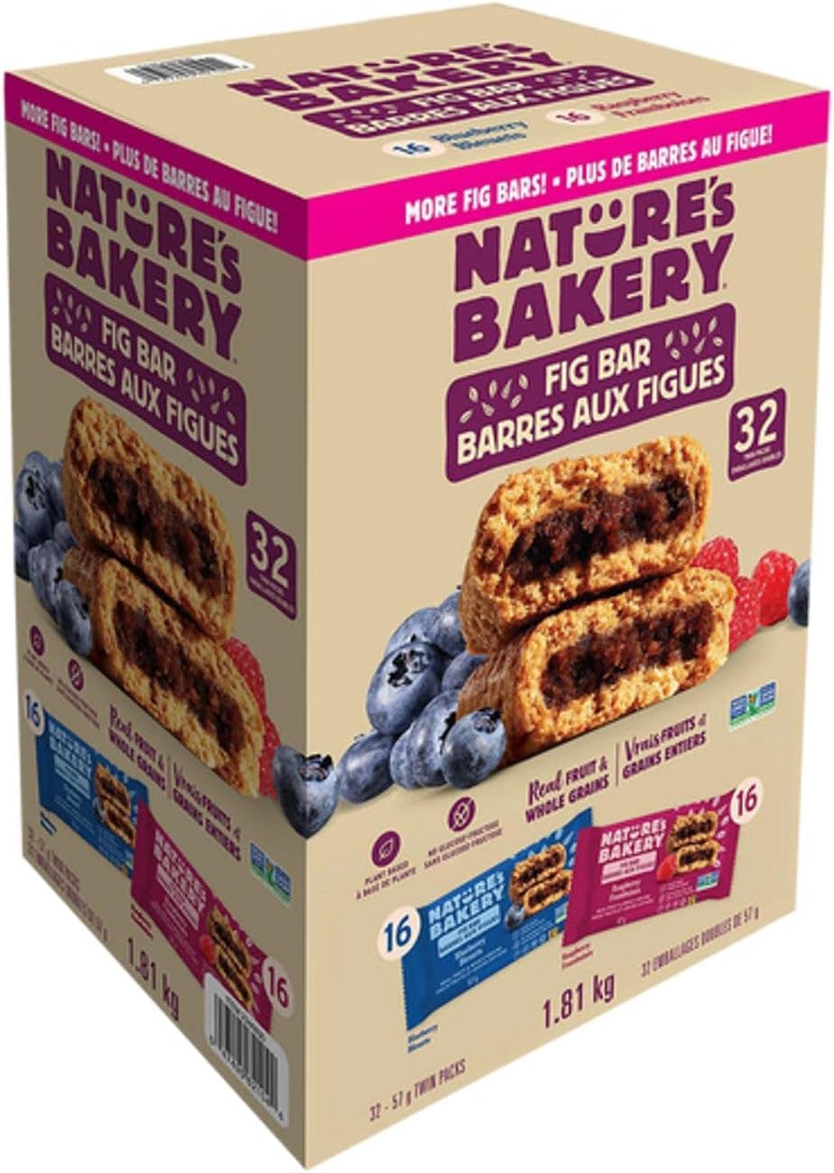 Nature’s Bakery Fig Bar Blueberry 57g – Real Fruit & Whole Grains | Energy Bar | Plant-Based Snack