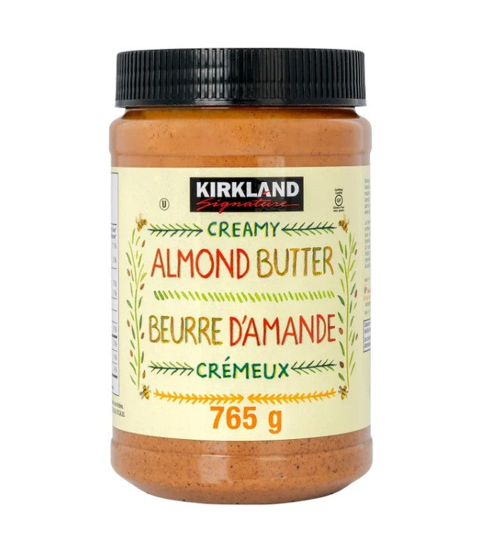 Kirkland Signature Creamy Almond Butter 765g – Premium Almond Spread