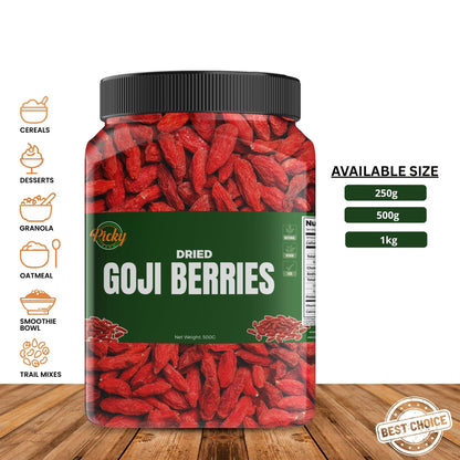 Dried Goji Berry | Premium Red Goji Berries | Superfood for Immunity & Energy | High Antioxidants