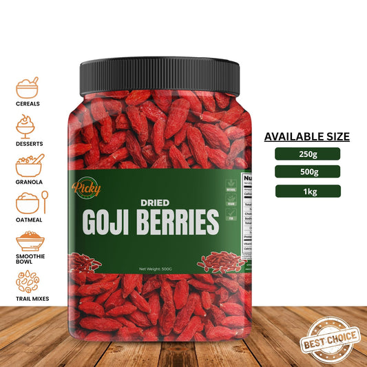 Dried Goji Berry | Premium Red Goji Berries | Superfood for Immunity & Energy | High Antioxidants