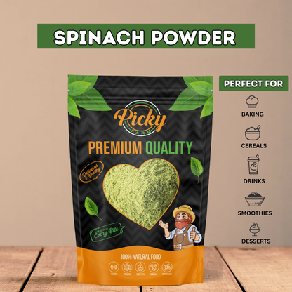Spinach Powder | Natural Green Color | Fine Texture | Perfect for Drinks & Cooking