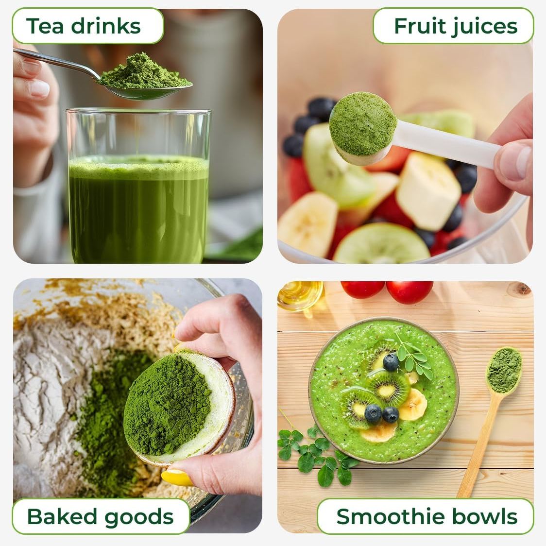 Moringa Powder | Fine Green Powder | Perfect for Drinks, Smoothies & Cooking