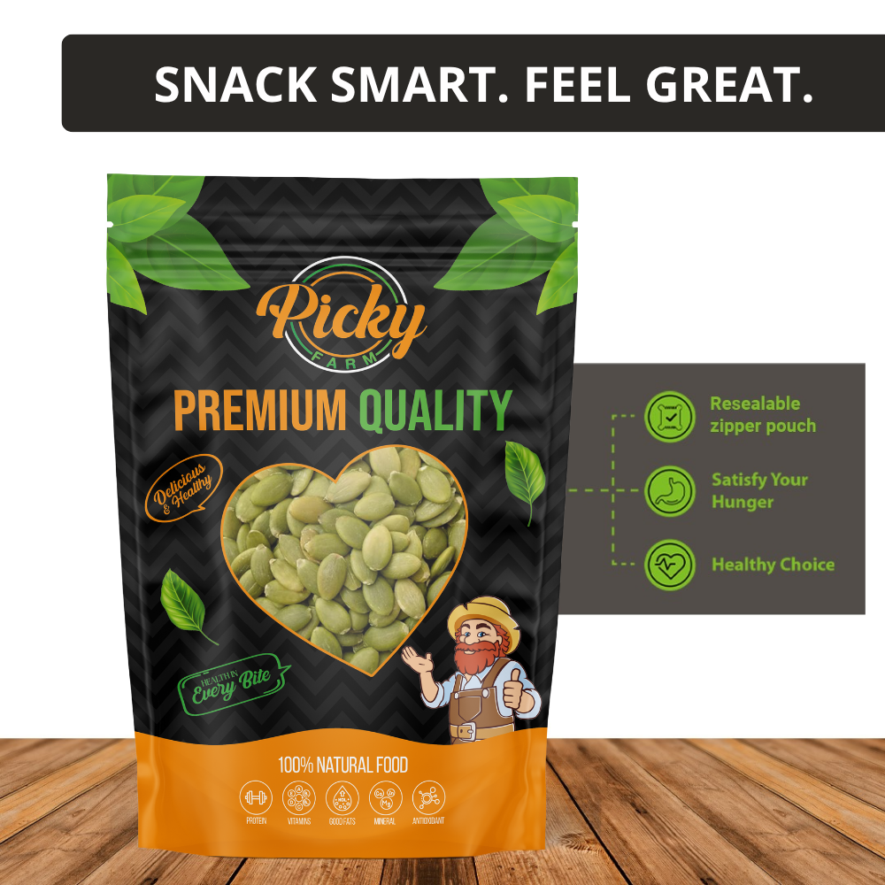 Roasted Pumpkin Seeds | Premium Crunchy Pepitas | Lightly Roasted | Healthy Snack | 150g / 200g / 500g / 1kg