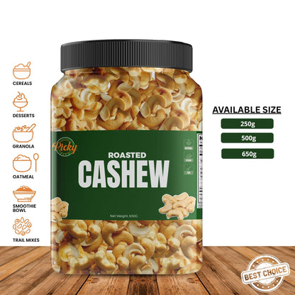 Roasted Cashew | Premium Crunchy Cashew Nuts | Lightly Roasted | Healthy Snack