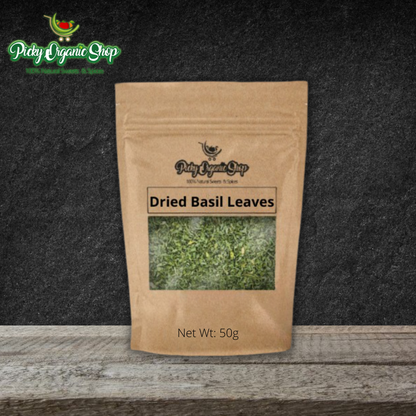 Dried Basil Leaves