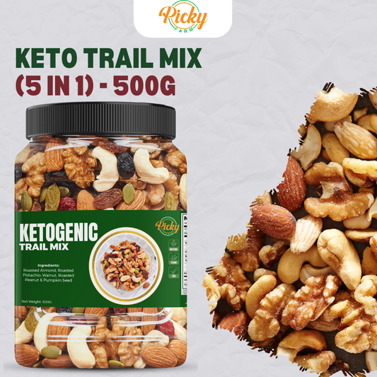 Ketogenic Trail Mix Nuts 250g - 500g, Keto Friendly Trail Mix | Nuts only