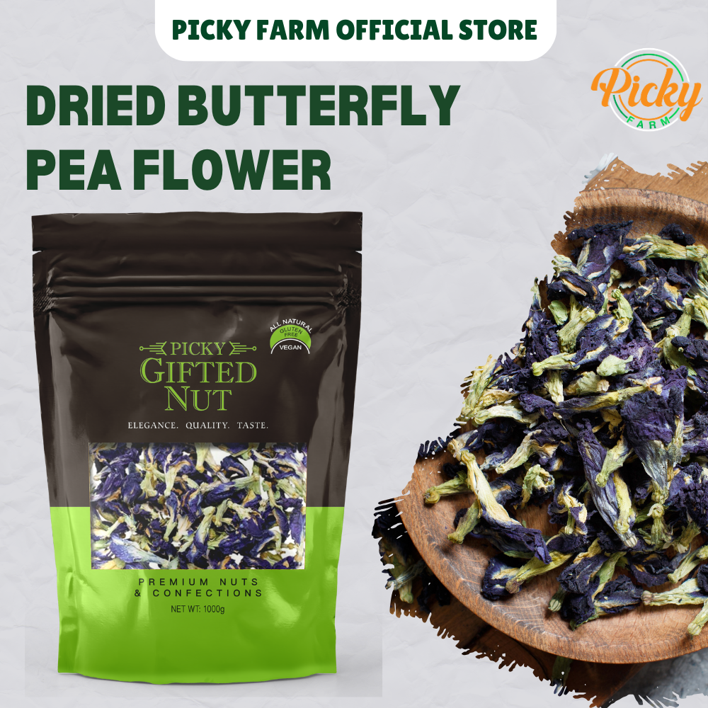 Dried Butterfly Pea Flower Tea – 100% Natural & Caffeine-Free Herbal Tea