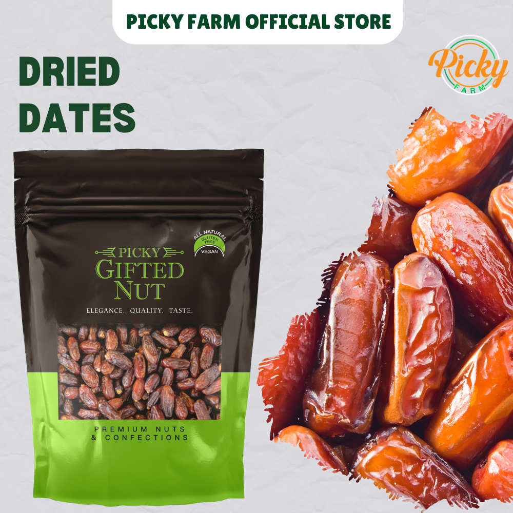 Dried Dates | Natural & Unsweetened | Premium Quality, Soft & Chewy Snack | 150g - 1kg