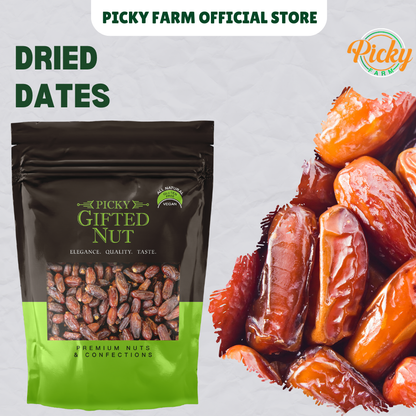 Dried Dates | Natural & Unsweetened | Premium Quality, Soft & Chewy Snack | 150g - 1kg