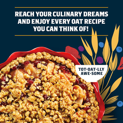 Rolled Oats – Premium Whole Grain Oatmeal | High Fiber Breakfast for Overnight Oats, Smoothies & Baking