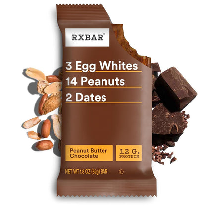 RXBAR Protein Bar 52g – Peanut Butter Chocolate | Clean Ingredient Protein Snack